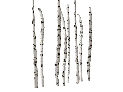 tree grille log dead tree 3d model