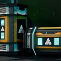 Modern Sci-Fi Box Weapon Box Supply Box 3d model