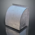 Metal Semicircular Industrial Ventilation Duct Cover With Smooth Surface And Reflective Finish