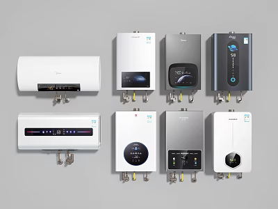 Modern Household Appliances With Sleek Designs And Digital Displays For Daily Use 3d model