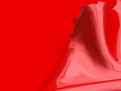 Red Commercial Equipment With Silk Like Wave Texture And Modern Design 3d model