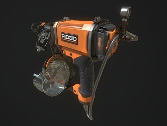 Modern nail gun 3d model