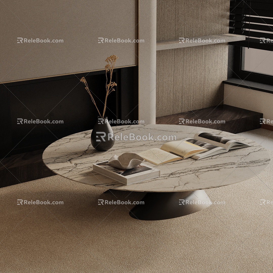 Modern coffee table model