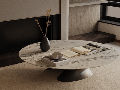 Modern coffee table model