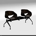 Modern Leisure Chairs With Wooden Backrest Metal Frame Black Base And White Cushion Design