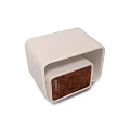 Modern White Nightstand Design With Wooden Drawer And Sleek Storage Compartment