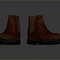 Stylish Red Leather Ankle Boots With Classic Design For Daily Casual Wear