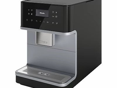 Modern Miele Coffee Machine With Black And Silver Stylish Design For Kitchen 3d model