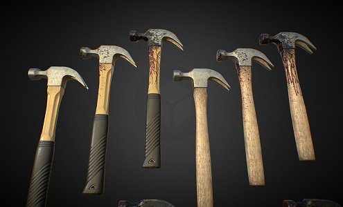 Bloody Hammer Weapons 3d model