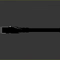 Metal Battle Axe Design With Long Handle Blue Silver Head And Chain