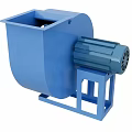 Blue Commercial Kitchen Ventilation Fan Industrial Equipment With Stable Metal Base
