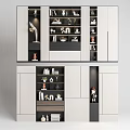 Modern White Bookcase With Multiple Shelves Books Decorative Items And Figurines