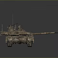 Advanced Military Tank With Camouflage Pattern Long Barrel And Heavy Armor