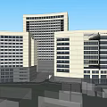 Modern Multi Story Building Exterior With Glass Windows And Urban Design