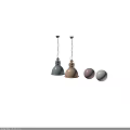 Stylish Blue and Yellow Metallic Pendant Lights with Chain Hanging for Home Decor
