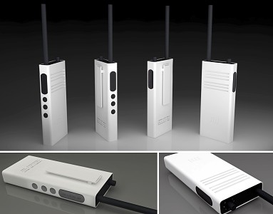 Modern intercom 3d model