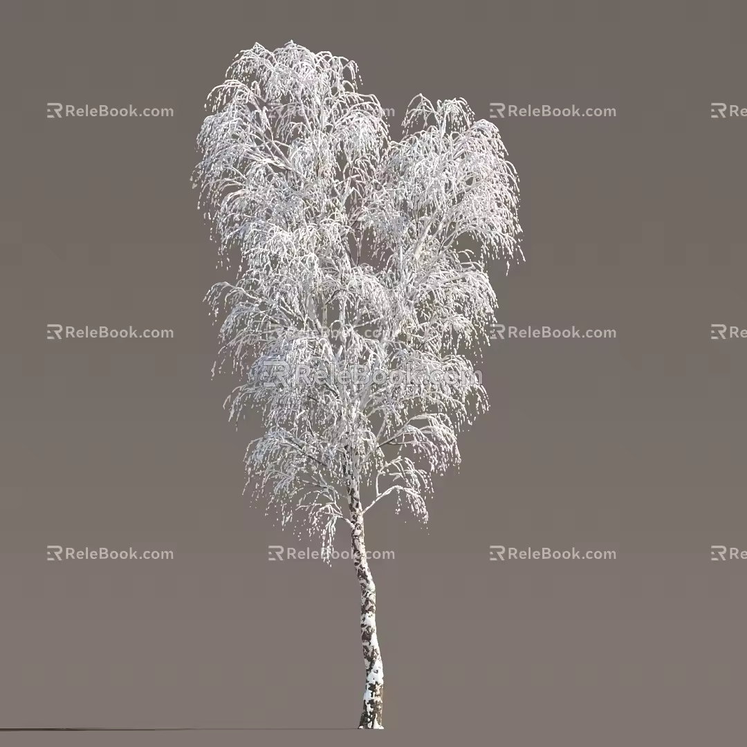 Winter Snow Trees Winter Trees Snow Trees Litter Trees Winter Trees Snow Trees Snow Trees Dead Trees Street Trees 3d model