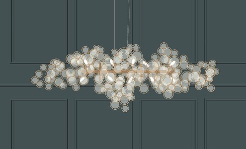 Modern crystal chandelier 3d model