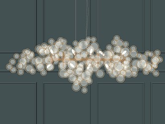 Modern crystal chandelier 3d model