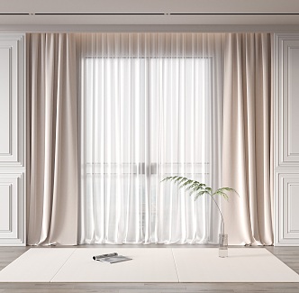 Modern Curtains 3d model