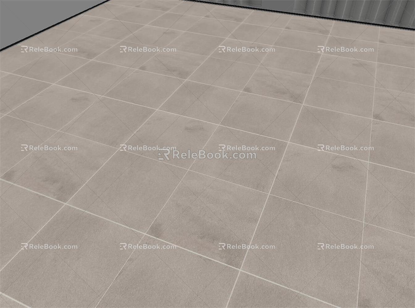 Warm Matte Brick Soft Brick Micro Cement Cream White Brick Guest Restaurant Floor Tile 3d model