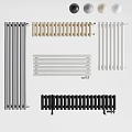 Different Colored Modern Radiators Including Gray Beige White Black with Vertical Horizontal Designs