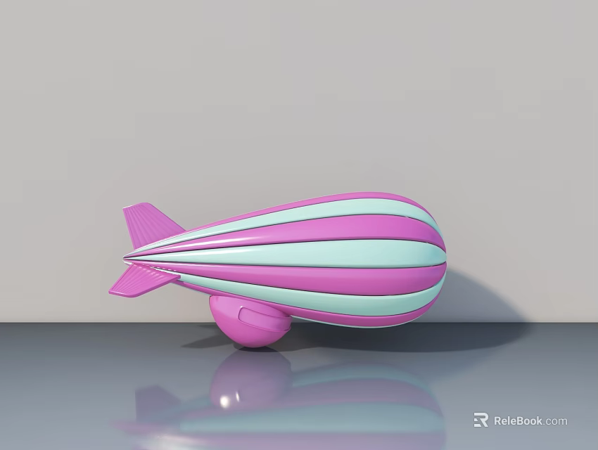 Modern Hinged Door With Pink And Blue Stripes Design For Decorative 3d model 