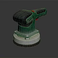 Green Electric Power Sander With Ergonomic Handle Abrasive Disc For Woodworking Professional Hardware Tool