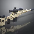 Modern Sniper Rifle 3d model