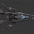 Futuristic Spacecraft Design With Sleek Aerodynamic Body Blue Lighting And Advanced Wings