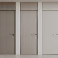 Modern Hinged Doors with Simple Design in Wood Tones for Home Interior Decor