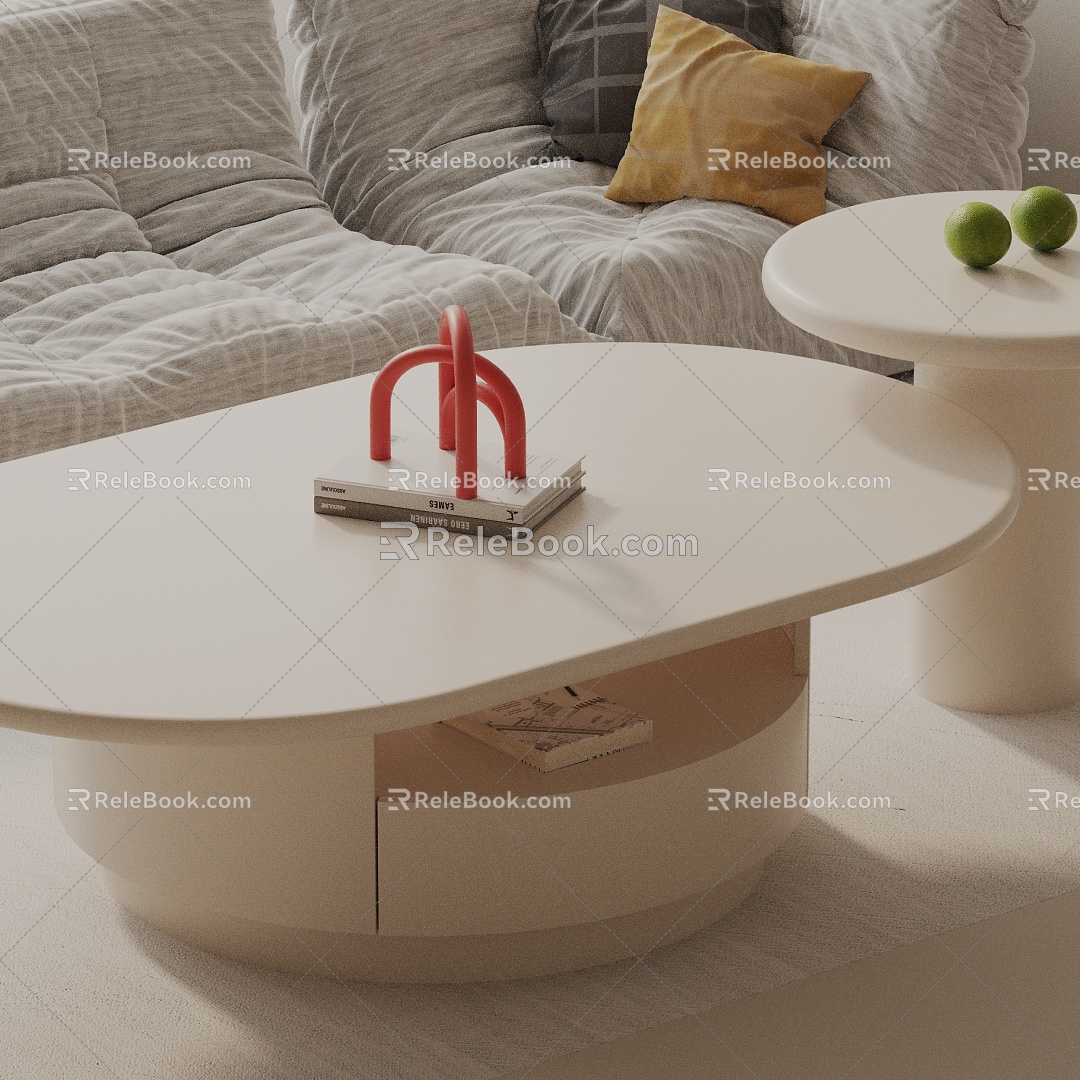 Modern coffee table model