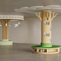 Modern special-shaped column modeling column decorative column 3d model