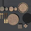 New Chinese handle 3d model