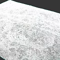 Rough Ceiling Surface With Cracks And Small Stones In Indoor Area 3d model