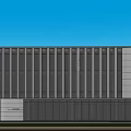 Modern Industrial Factory Building Multi-storey Factory Building Modern Factory Building Square Factory Building Multi-storey Office 3d model