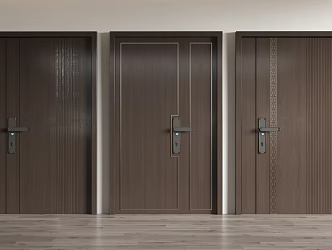 New Chinese-style door entry door security door 3d model