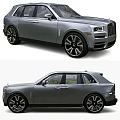 Luxury Rolls Royce SUV With Silver Exterior Design And Sleek Alloy Wheels