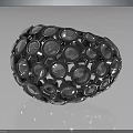 Stylish Fashion Ring With Circular Metal Frames And Clear Gemstones Modern Elegant Design