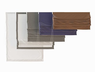 Modern Roman Curtain 3d model