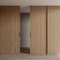 Modern sliding door log sliding door 3d model