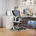 Ergonomic Office Chair With Headrest And Adjustable Backrest For Home Office Setup 3d model