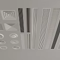 Various Modern Air Conditioner Vents With Different Ceiling Mounted Designs And Grid Patterns