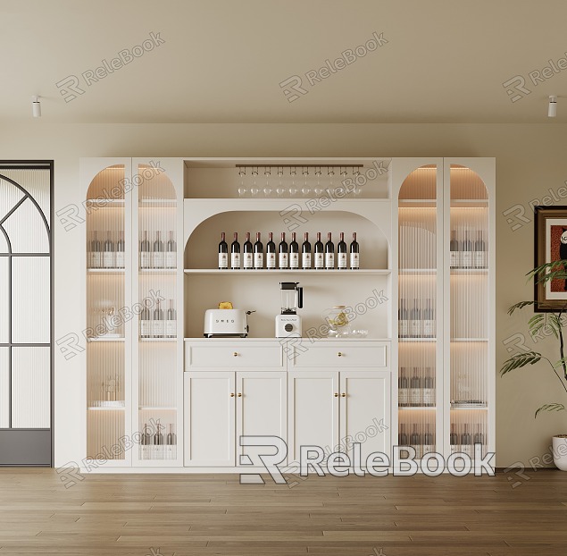 French Wine Cabinet model