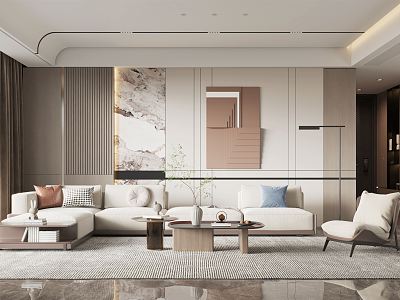 modern living room model