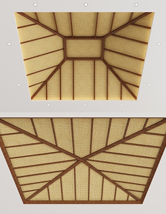 Southeast Asian Thai Ceiling 3d model