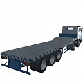 Flatbed Utility Truck with Spacious Flatbed and Cab Design