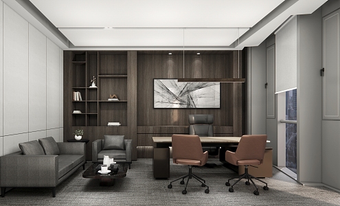 Modern Office Chairman's Office 3d model