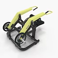 Professional Multifunctional Fitness Equipment Yellow And Black Design With Adjustable Seat Handles And Pedals