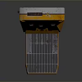 Industrial Control Panel Equipment With Yellow Housing And Metal Switches
